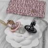 Designer Vivienen Westwoods New Viviane 23 New Western Empress Dowager Globe Saturn Necklace Sweet Cool Personalized ThreeDimensional Planet Sweater Ch CH