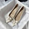 Robe chaussures doux floral mariage pour femmes automne vintage pointu demoiselles d'honneur talons hauts pompes de fête Sapatos Femininos Elegantes