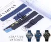 20mm Watch Strap Bands Man Blue Black Waterproof Silicone Rubber Watchbands Bracelet Clasp Buckle For Omega New 300 Tools Curved E5731311