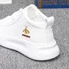 Men's luxury designer shoes Little bee Daddy Shoes Tide shoes snowshoes High top casual white casual ankle