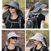 Cappelli a tesa larga Cappello da sole estivo per esterni Protezione dai raggi UV con patta sul collo Pesca da giardinaggio