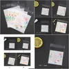 Emballage cadeau Sacs d'emballage en plastique Motif de fleurs Auto-adhésif Candy Cookie Cadeau Échantillon Package Bag1 Drop Livraison Home Garden Festive Pa Otlpu