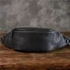 PNDME Wysokiej jakości krowica prosta vintage klatka piersiowa oryginalna skórzana męska torba na ramię w torbie na paski na swobodny sport