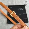 Belts for Women Men Designer Belt 2.0cm 3.0cm Width High Quality Y Buckle Genuine Leather Belt Lady Formal Dress Jeans Thin Waistband Cintura Ceintures