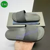 Дизайнер с тапочкой Paris Мужчины женщины бассейн Слайды Fashion Flat Black White Blue Grey Sandals