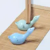 Chopsticks 4 Pcs/Set Japanese Style Ceramic Mandarin Ducks Chopstick Rack Spoon Fork Holder Kitchen Tableware Table Decor