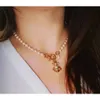 Designer Viviane Westwood New Viviane 23 år New Western Empress Dowager High Edition Anchor Pearl Necklace Light Luxury Small Mångsidig smycken Colla