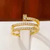 Wedding Rings Cool Girl's Finger Ring Fashion Nail Shape Design Jewelry with Dazzling Cubic Zirconia Style Accessories for Women R231127