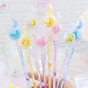 1Pcs Cute Moon Sequins Neuter Pen Treat Kids Birthday Baby Shower Party Favors Wedding Bridesmaid Guest Gift Giveaway Kawaii