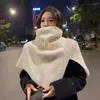 Scarves Winter Women Keep Warm Neck Cover Scarf High Collar Thick Knitted Shawls Cape Short Tops Unisex Adult Headwear
