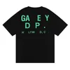 Herr t-shirt designer broderi brev lyx svart vit grå regnbåge färg sommar sport mode bomullsladd kort ärmstorlek m-xxl