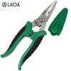 Schaar LAOA Multifunction Stainless Steel Electrician Scissors Manually Shears Groove Cutting Wire and Rubber Handle Hand Tools