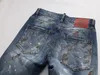 DSQ Slim Blue Men's Jeans Cool Guy Jeans Classic Hip Hop Rock Moto Casual Design Ripte Divered Denim Biker DSQ2 Jeans 411