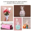 Packaging Paper Flower Wrap Packaging Paper White Dot Cellophane Clear Roll Plastic Basket Christmas Rolls Gifts Transparent Wrapping 231127