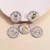 Bee Monkey Bear Goat Enamel Pins Custom PLEASE DON'T HONK Brooches Lapel Badges Cartoon Animal Jewelry Gift for Friends