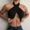 Débardeurs pour femmes YUZHEXI Crossover Bandage Tube Top Femmes Couleur unie Bustier Tops Vêtements d'été Y2k Mode Mignon Réservoir Enveloppé 6 Couleurs