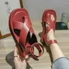 Sandalen Gladiatoren Sandale Bequeme Flache 2023 Mode Weiße Frauen Sanitär Plattform Sport Weibliche Schuhe Alias 42