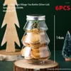 Present Wrap 6st Christmas Tree Sweet Jar Kids Favor Diy Candy Snack Pot Children's Small Creative Bottle Year Decoration Boxe