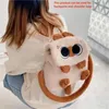 Storage Bags Large Capacity Plush Cartoon Backpack Simple Campus Bag Daily Commuting Flip Cover Diagonal Span Soft Shopping