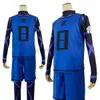 Anime kostuums HOLOUN Blue Lock Anime Cosplay Kostuum Pruik Isagi Yoichi Chigiri Bachira Rensuke Kunigami Training Uniform Rose Net Gift zln231128