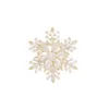 2023 Autumn and Winter New Advanced Feeling Delicate Bric Temperament Multi-purpose Anti-light Pin Can Rotate Snowflake Brooch