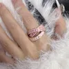 Дизайнер Вивьен Вествудс, новинка Viviennewestwood, новинка, вдовствующая западная императрица, эмалированное кольцо с тремя кольцами, женское суперкрутое и милое накладное кольцо с тремя кольцами, оригинальное кольцо Re