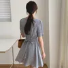 Dresses 2023 Summer Print Floral Dress Women Korean Casual Simply Style Ladies Dresses Temperament Formal Dress For Office