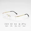 Sunglasses Vazrobe 150mm Rimless Eyeglasses Frame Men Oversized Glasses Male Frameless Spectacles For Prescription Optical Myopic Lens MR-8