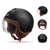 Motorradhelme Helm Chopper 3/4 Open Face Vintage Moto Capacete De Männer Frauen Scooter Motorrad