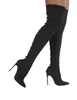 Весенние носки Обувь Женская модная обувь Эластичные носки Сапоги Трикотажные шелковые носки Сапоги с длинными рукавами Острый носок на тонком высоком каблуке 231116