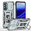 Kunststoff TPU Hybrid Rugged Phone Cases für Motorola Moto G Pure Power Edge 30 Pro G32 G22 Magnetic Car Mount Camera Slide Cover