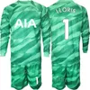 Gardien de but de football pour jeunes hommes de l'équipe du club 40 Brandon Austin Jerseys Set 23-24 Manches longues GK 13 Guglielmo Vicario 1 Hugo Lloris 20 Fraser Forster Kits de maillots de football ReCi