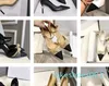 Channel Shoes Femmes Robe Dames DesignerPumps Véritable Cuir Perle Talons Hauts OL Sandales À Talons Hauts Fête De Mariage Pour Mariée Demoiselle D'honneur