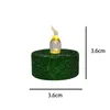 Party Decoration Led Flameless Candle Light Powder Appearance Soft Home Wedding Birthday Battery 5Color Drop Delivery Dhxep