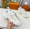 Run 55 Sneakers Designer Freizeitschuhe Männer Frauen Run Away Sneakers Gummisohle Leder Outdoor Trainer Mode Plattform Druck Schuh mit Box