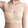 Traje de yoga Sujetador sin costuras Ropa interior para mujer Chaleco Deportes Sin anillo de acero Cómodo sueño Push Up Thin Fitness Top