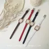 Relojes de pulsera, relojes de lujo a la moda para mujer, conjunto de pulsera, reloj de mujer, reloj de pulsera de cuarzo de cuero informal, reloj de pulsera para niña