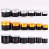 5g 10g 15g 20g 30g 50g Amber Brown Glass Bottle Face Cream Jar Refillable Bottles Cosmetic Makeup Storage Container Pot with Gold Silve Lsxf