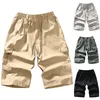 Pantalons pour hommes Mode masculine Casual Multi Pocket Zipper Boucle Cargo Short d'extérieur Outillage Classique Charpentier