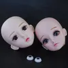 Dolls Adollya 13 60cm BJD Body Accessories Head Eyes Makeup Toys for Girl DIY Heads Elves Naked Girls 230427