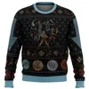 Felpe con cappuccio da uomo Avatar The Last Airbender Christmas Time Brutto maglione regalo Babbo Natale Pullover Uomo Felpa 3D An