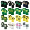 NCAA Custom College Oregon Ducks voetbalshirts Luke Basso Darren Barkins Keith Brown Treven Ma'ae Popo Aumavae Jake Shipley T.J.Bas hoog