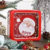 Gift Wrap 2pcs Adorable Xmas Cookie Box Sweets Packaging Candy For Christmas Party