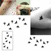 Tattoos Colored Drawing Stickers ATOMUS 10cm Wrist Temporary Tattoo Stickers Temporary Body Art Waterproof Small Birds Fly Tattoo Pattern Tattoos StickerL231128