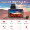 4-tums Dash Cam Front och BACK CAMERA VIDEO RECORDER Dual Lens Car DVR Cycle Recording Night Vision G-Sensor 1080p DashCam