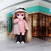 Dolls 16cm 112 Bjd Doll High Quality 13 Movable Jointed With Clothes Long Wig Dress Up Play House Plastic DIY Toys For Girls Gift 230427