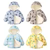 Jackets Baby Girls Boys Kids Hooded Coats Peuter Warm Cotton Flower Outerwear Autumn Winter Kleding