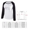 Damen-Poloshirts, ästhetisches japanisches „THICC“-Logo, langärmeliges T-Shirt, lustiges T-Shirt, schlichte Hemden für Frauen