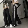 Calças femininas capris y2k techwear sweatpants mulheres streetwear coreano hip hop harajuku carga pára-quedas calças senhora perna larga joggers calças 231128