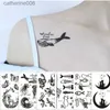 Tatuagens coloridas desenho adesivos tatuagem adesivo preto forrado rosa floresta constelação impermeável temporária tatuagens falsas braço para sexy moda feminina arte corporal l23112